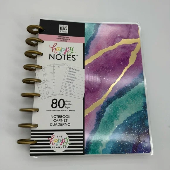 New. Set of 2 The Happy Planner Happy Notes Disc-Bound Notebooks - Picture 4 of 10